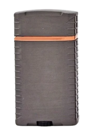 PremiumQuality Gunmetal Çift Torch Pürmüz Metal Puro Çakmağı