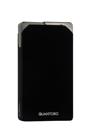 Quantoro Çift Torch Pürmüz Delicili Mat Siyah Metal Puro Çakmağı