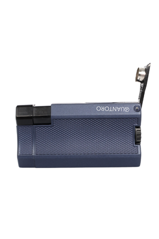 Quantoro Çift Torch Pürmüz Lacivert Metal Puro Çakmağı