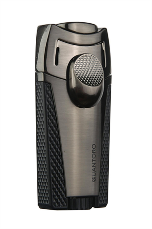 Quantoro 2 Torch Pürmüz Siyah-Gunmetal Metal Puro Çakmağı