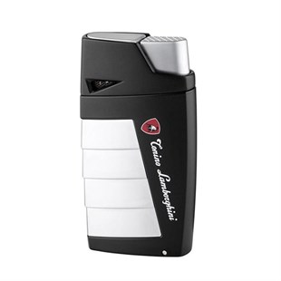 Tonino Lamborghini İki Torch Pürmüz Siyah Gümüş Puro Çakmağı