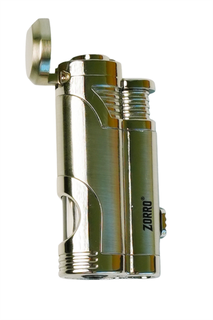 Zorro 2 Torch Pürmüz Gümüş Metal Puro Çakmağı