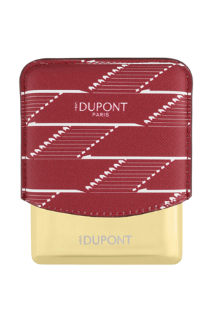S.T. Dupont Coated Canvas Monogram Bordo Deri Cigarillo Kılıfı 183178