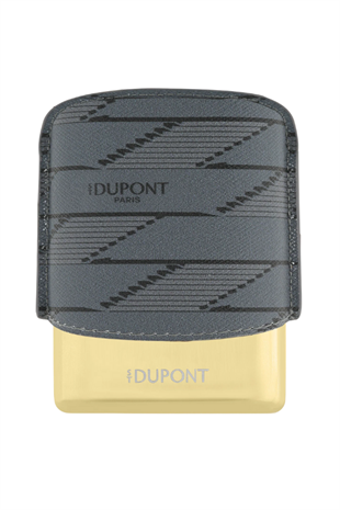 S.T. Dupont Coated Canvas Monogram Parlak Siyah Deri Cigarillo Kılıfı 183179