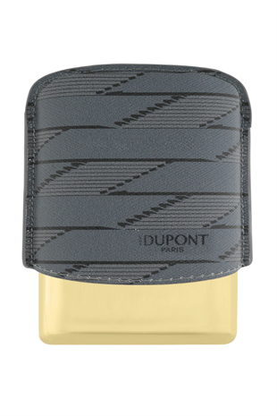 S.T. Dupont Coated Canvas Monogram Parlak Siyah Deri Cigarillo Kılıfı 183179