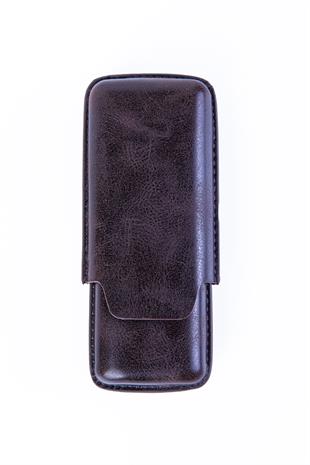 Cohiba Kahverengi İkili Deri Puro Kılıfı