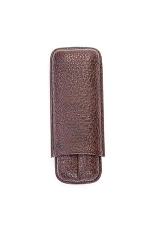 Cohiba Kahverengi İkili Deri Puro Kılıfı