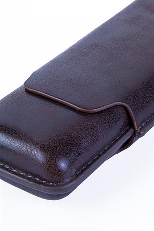 Cohiba Kahverengi İkili Deri Puro Kılıfı