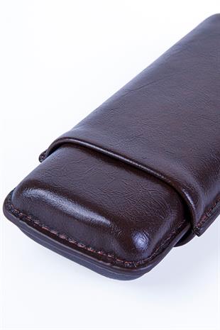 Cohiba Kahverengi İkili Deri Puro Kılıfı