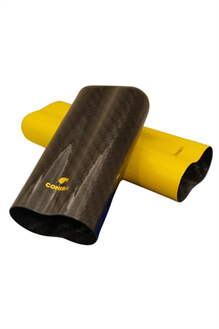 Cohiba Karbon Desenli Sarı İkili Puro Kılıfı