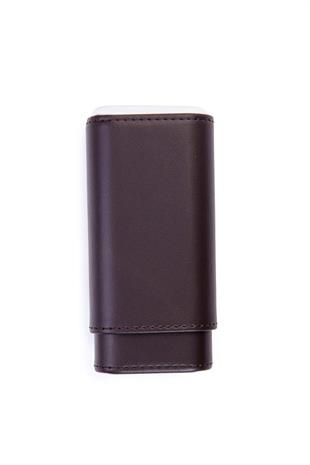 Cohiba Koyu Kahverengi İkili Deri Puro Kılıfı