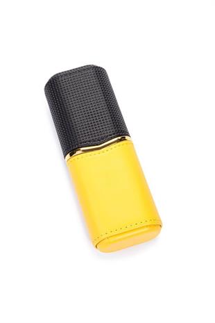 Cohiba Sarı Siyah İçi Sedir İkili Deri Puro Kılıfı