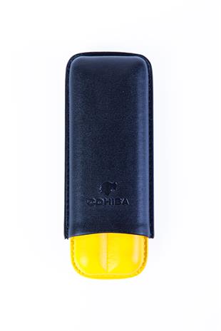 Cohiba Sarı-Siyah İkili Deri Puro Kılıfı