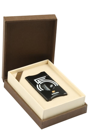 Cohiba Siyah Beyaz 55. Yıl Desenli V Puro Makası Kesici