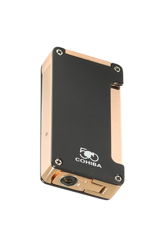 Cohiba Siyah-Gold Tek Torch Pürmüz Metal  Puro Çakmağı