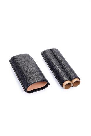 Cohiba Siyah İkili Deri Puro Kılıfı