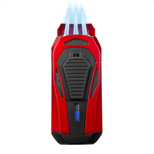 Colibri Boss 3 Torch Pürmüz Siyah-Kırmızı Puro Çakmağı