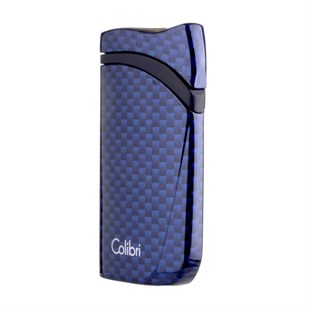 Colibri Falcon Karbon Desenli Mavi Puro Çakmağı