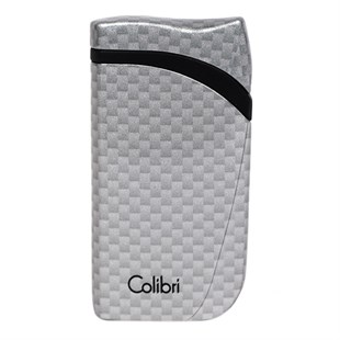 Colibri Falcon Karbon Desenli Gümüş Puro Çakmağı