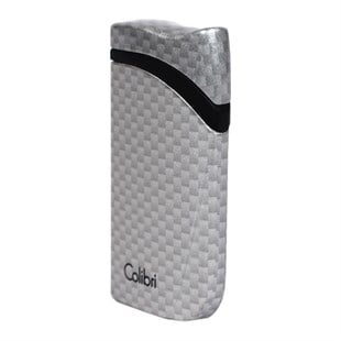 Colibri Falcon Karbon Desenli Gümüş Puro Çakmağı