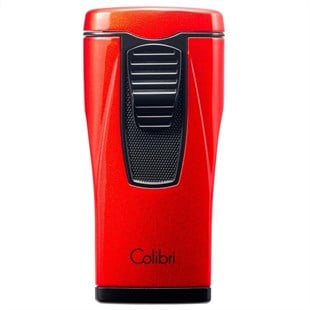 Colibri Monaco 3 Torch Pürmüz Metalik Kırmızı Puro Çakmağı