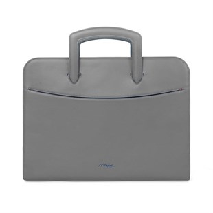 S.T. Dupont Gri Deri Evrak Çantası 185200