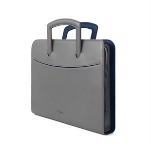 S.T. Dupont Gri Deri Evrak Çantası 185200