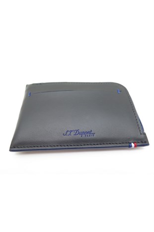 S.T. Dupont Mavi Slim Deri Cüzdan 184001