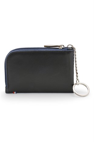 S.T. Dupont Siyah-Mavi Deri Bozuk para Cüzdanı Ve Anahtarlık 184002