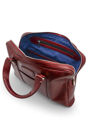 S.T. Dupont Deri Kırmızı Evrak Taşıma Çantası 181284