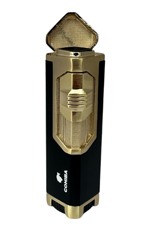 Cohiba 4 Torch Pürmüz Siyah-Gold Puro Çakmağı