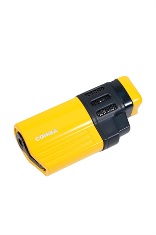 Cohiba 4 Torch Pürmüz Delicili Sarı Siyah Metal Puro Çakmağı