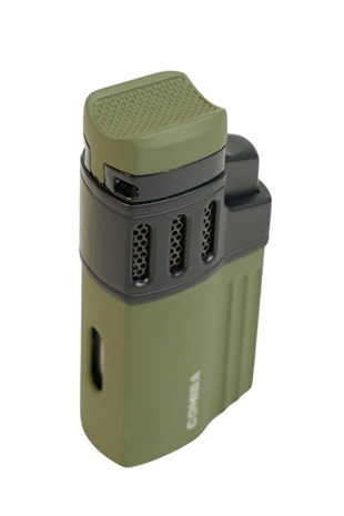 Cohiba 4 Torch Pürmüz Delicili Haki Siyah Metal Puro Çakmağı