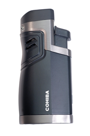 Cohiba 4 Torch Pürmüz Delicili Siyah Metal Puro Çakmağı