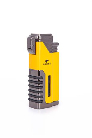 Cohiba 4 Torch Pürmüz Sarı-Gunmetal Metal Puro Çakmağı