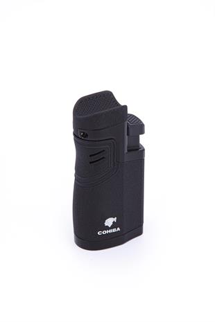 Cohiba 4 Torch Pürmüz Mat Siyah Metal Puro Çakmağı