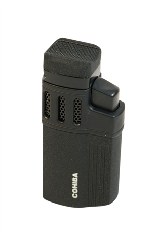 Cohiba 4 Torch Pürmüz Delicili Siyah Metal Puro Çakmağı