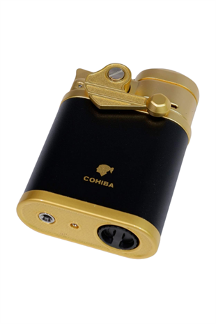 Cohiba 4 Torch Pürmüz Siyah - Gold Puro Çakmağı