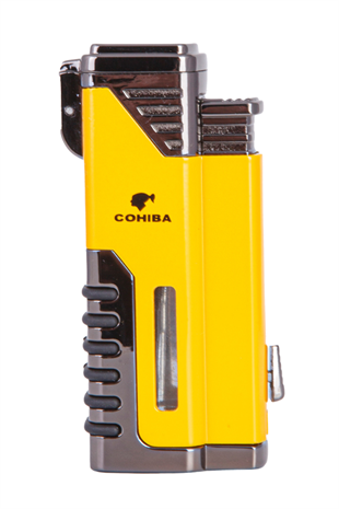Cohiba 4 Torch Pürmüz Sarı-Gunmetal Metal Puro Çakmağı