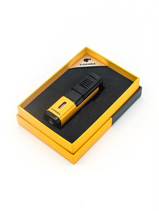 Cohiba 4lü Sarı-Siyah Puro Çakmağı