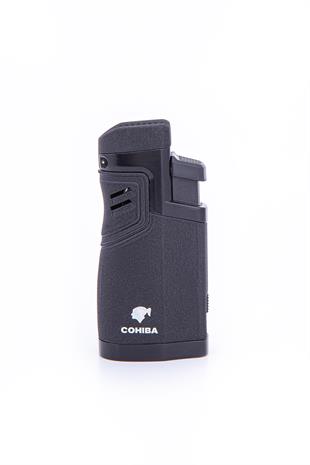 Cohiba 4 Torch Pürmüz Mat Siyah Metal Puro Çakmağı