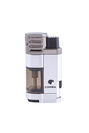 Cohiba 4 Torch Pürmüz Gümüş Metal Puro Çakmağı
