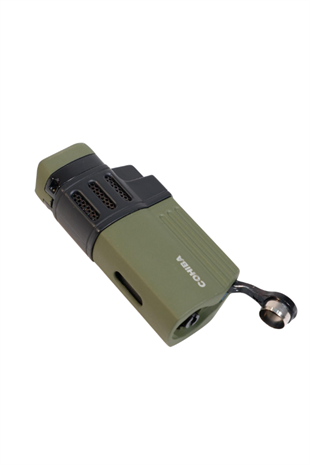 Cohiba 4 Torch Pürmüz Delicili Haki Siyah Metal Puro Çakmağı