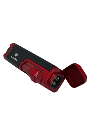 Cohiba 4 Torch Pürmüz Kırmızı-Siyah Puro Çakmağı