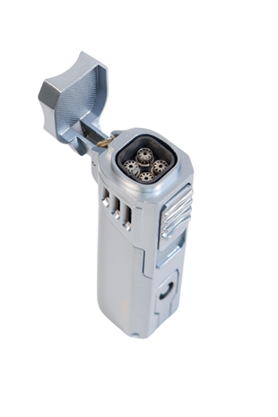 Cohiba 4 Torch Pürmüz Delici Gümüş Metal Puro Çakmağı