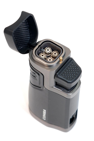 Cohiba 4 Torch Pürmüz Delicili Siyah Metal Puro Çakmağı