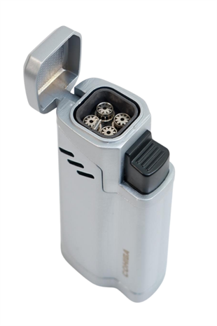 Cohiba 4 Torch Pürmüz Delicili Gümüş Metal Puro Çakmağı