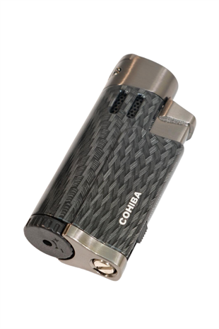Cohiba 4 Torch Pürmüz Delicili Karbon Desenli Metal Puro Çakmağı