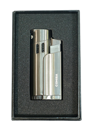 Cohiba 4 Torch Pürmüz Delicili Gunmetal Metal Puro Çakmağı