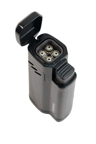 Cohiba 4 Torch Pürmüz Delicili Siyah Metal Puro Çakmağı